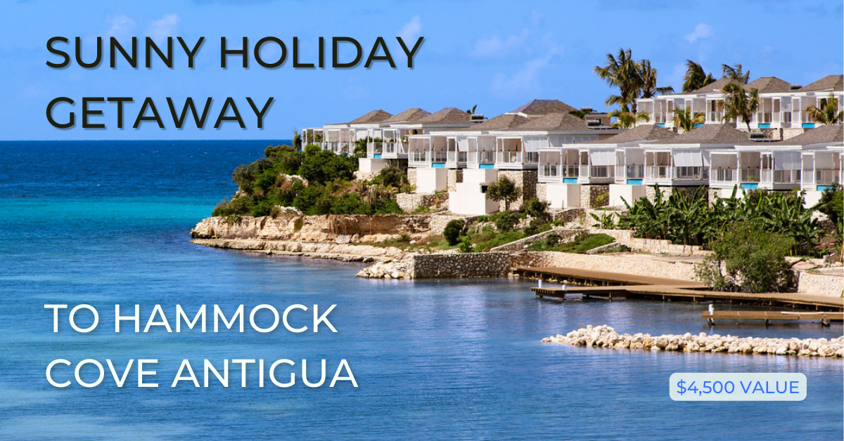 Beautiful hotel on Hammock Cove Antigua, $4,500 travel giveaway.