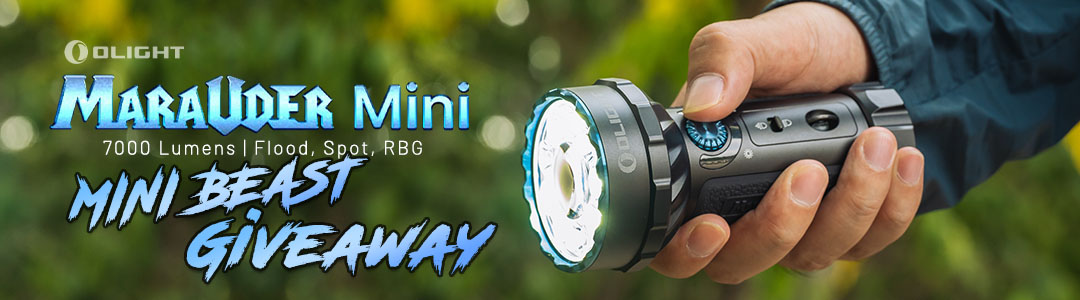 Marauder Mini flashlight giveaway.