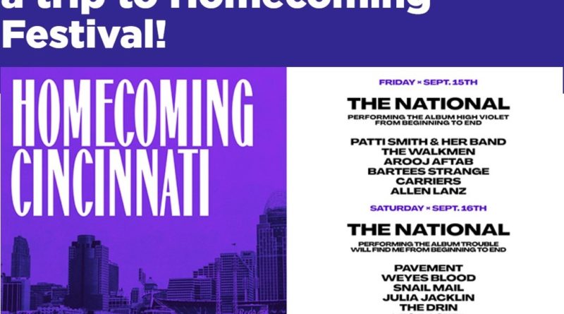 Enter to win a trip for 2 to Cincinnati