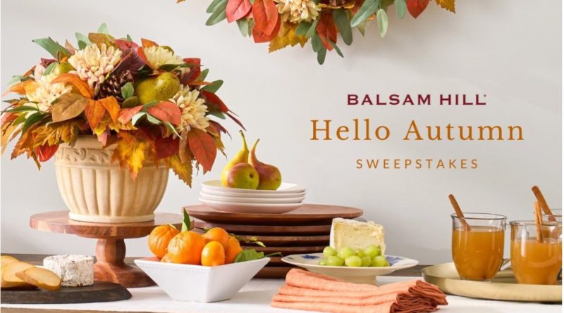 Enter to win the Hello Autum Sweepstakes