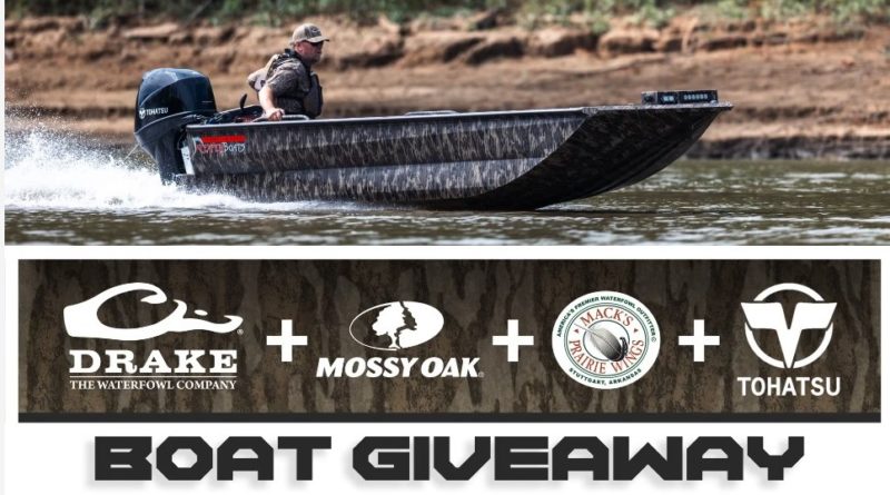 Enter to win a Timber Reaper Boat with a Tohatsu Outboard Motor.