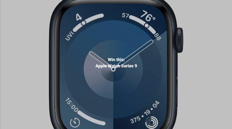 Enter to win a new Apple watch series 9