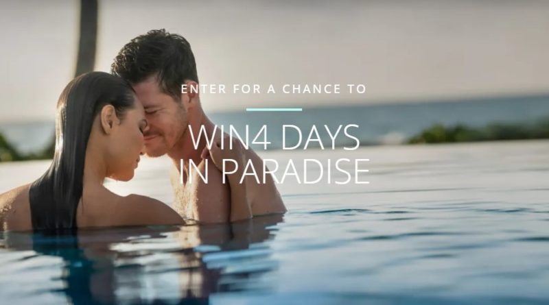 Enter to win a trip for 2 to a Sandals Resort or Beaches Resort