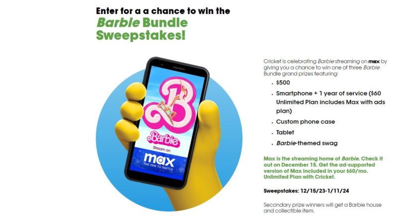 Enter for a chance to win the Barbie Bundle Sweepstakes!