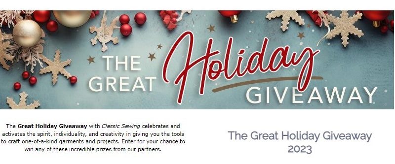 Enter to win the great holiday giveaway
